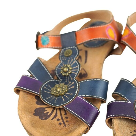 Spring‎ Step L'Artiste Hemlock Women Leather Strappy Sandals Size 36 - Picture 3 of 10